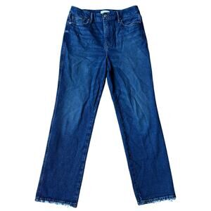 Good American Good Curve Split Pocket Straight jeans size 8 29 blue